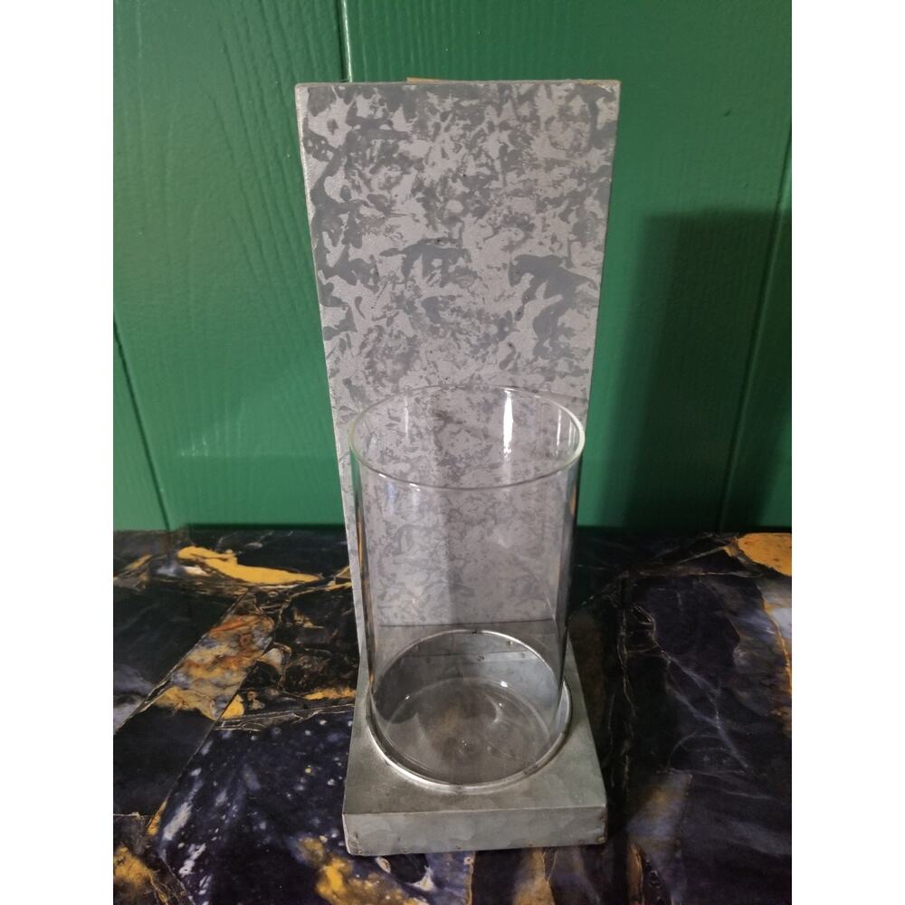 Pier 1, 10" Tall Candle Sconce Holder With Glass Candle Holder Hangable For Wall